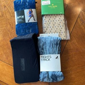 Variety of tights, Kate spade, kohls and 2 other